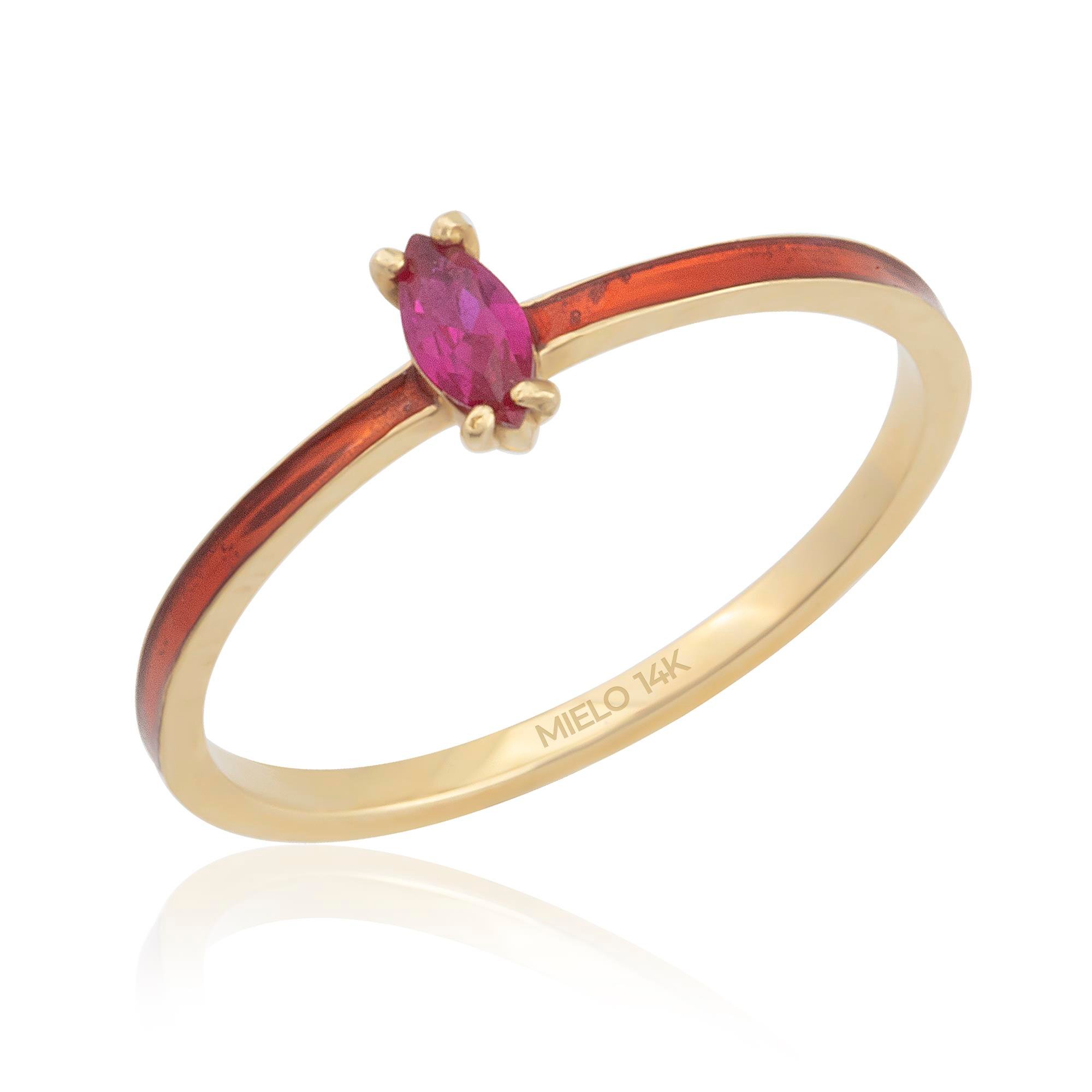 14 Ayar Altın Vistoso Yüzük 