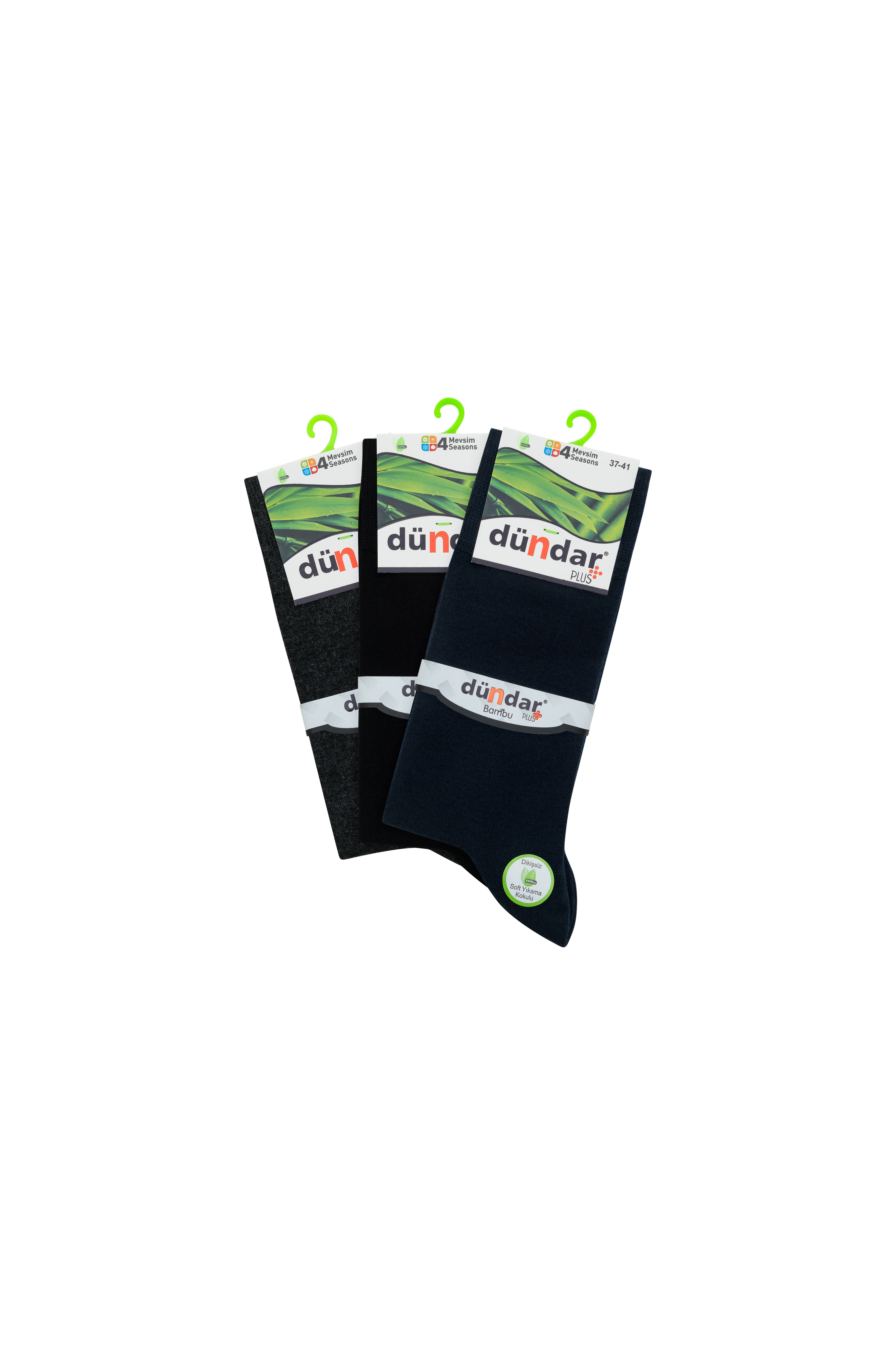 4 Mevsim 12li Erkek Bambu Çorap  37-41