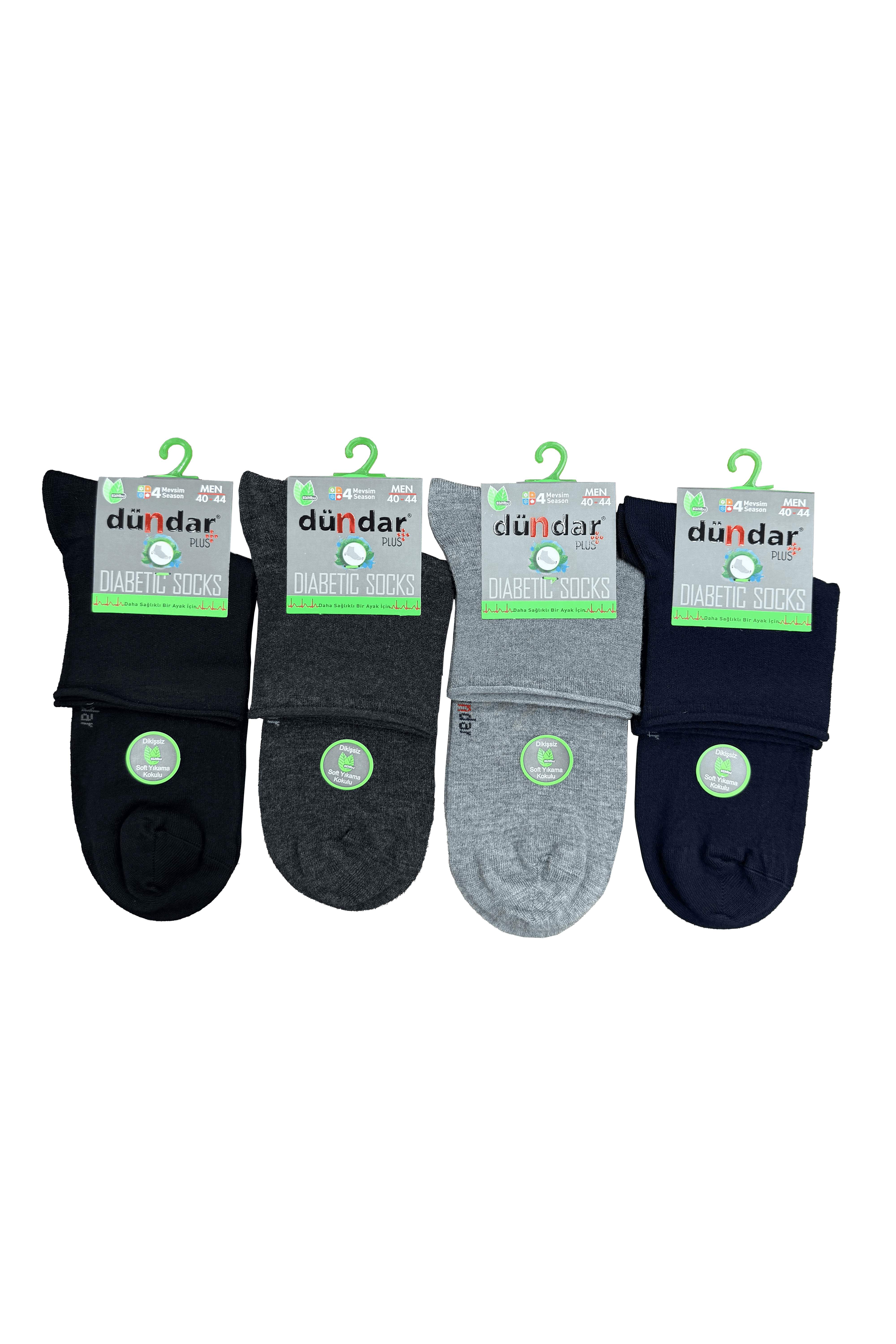 4 Mevsim 12li Erkek Bambu Diyabetik Konç 40-44
