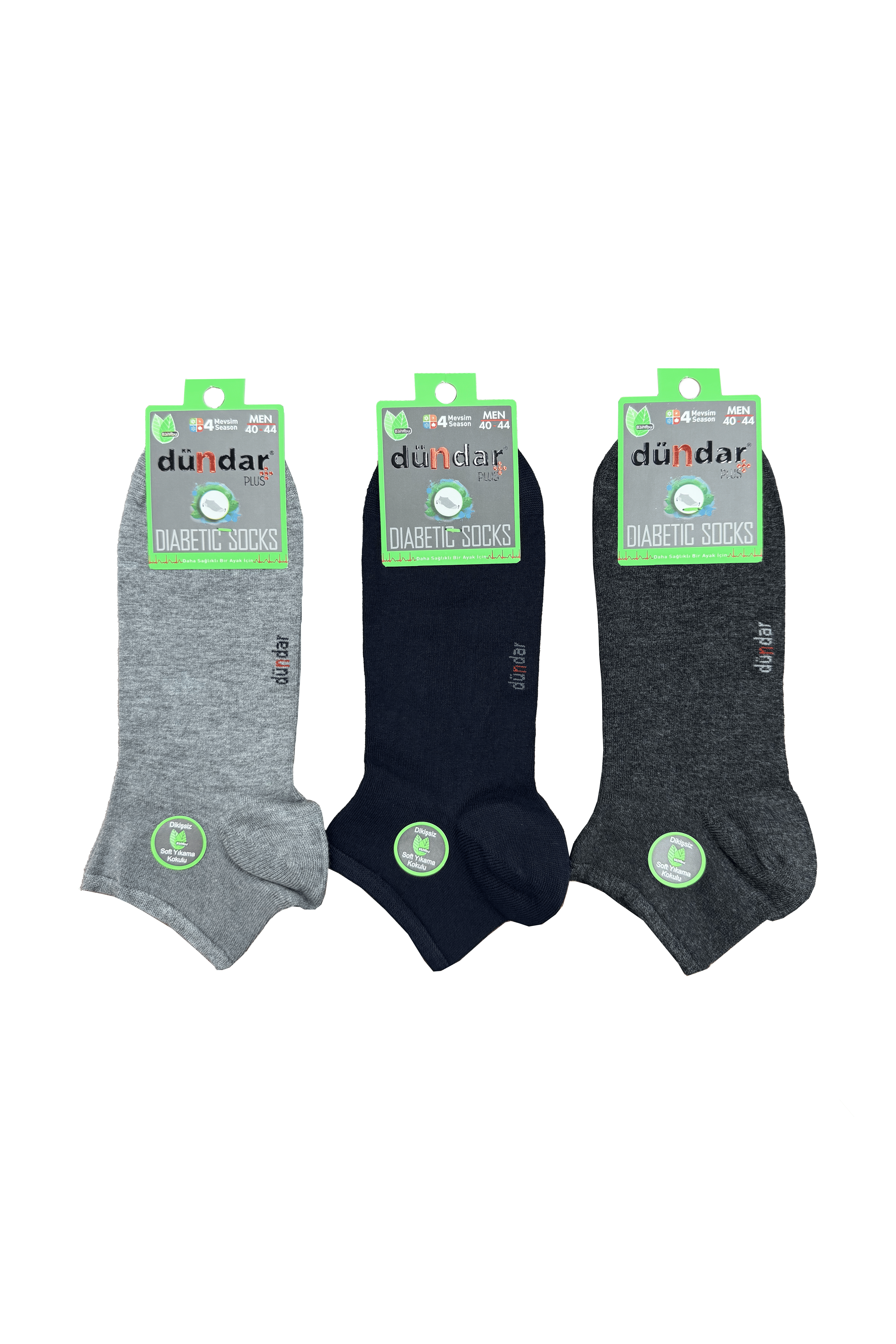 4 Mevsim 12li Erkek Bambu Diyabetik Soket (Patik) 40-44