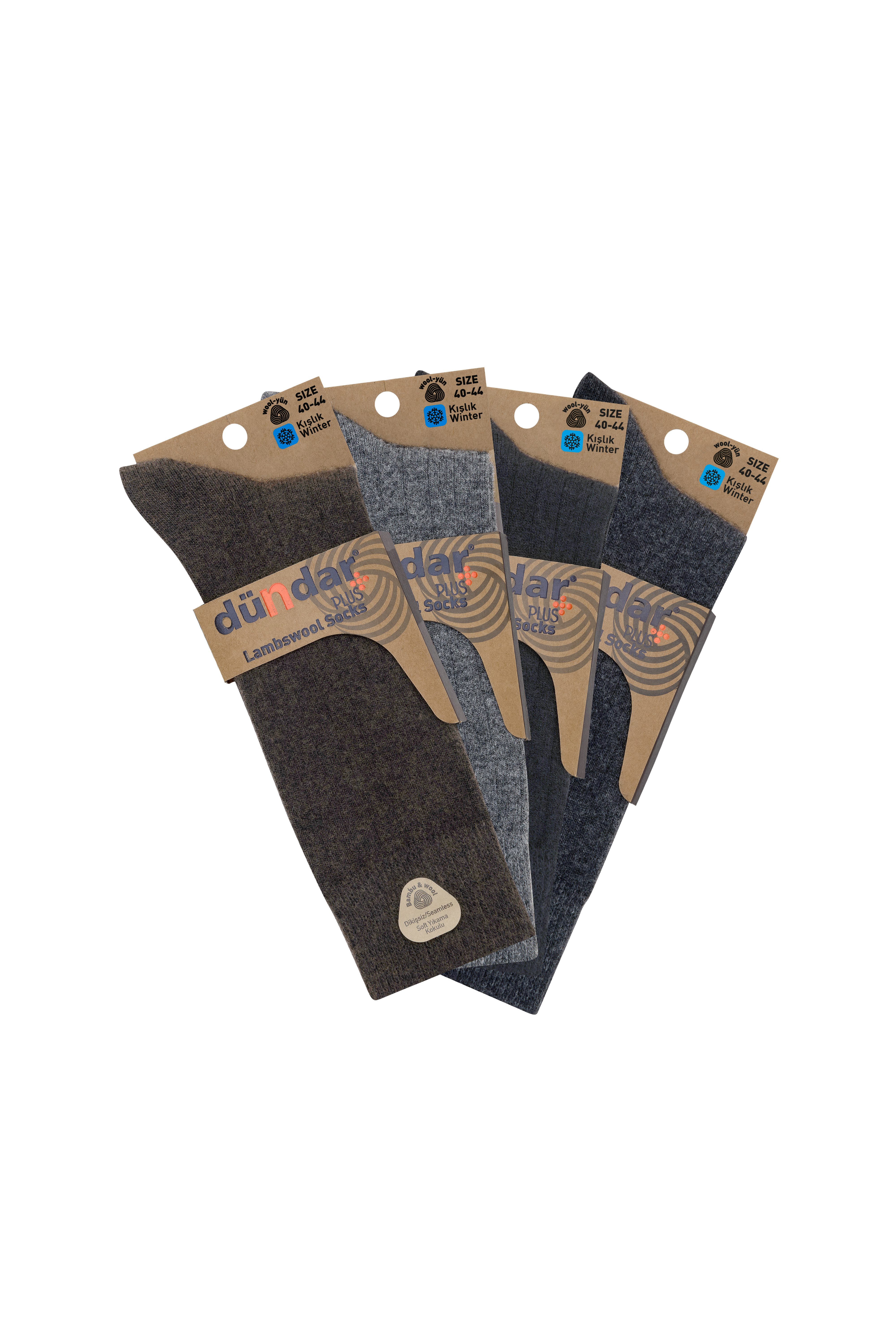 Kışlık 12li Wool Erkek Yün Çorap 40-44