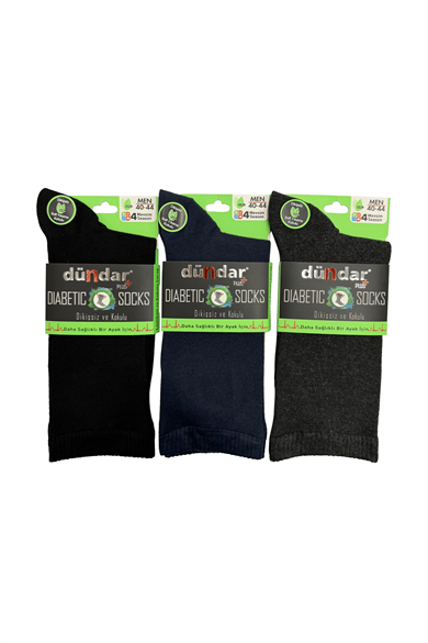 4 Mevsim 12li Erkek Bambu Diyabetik Çorap 40-44
