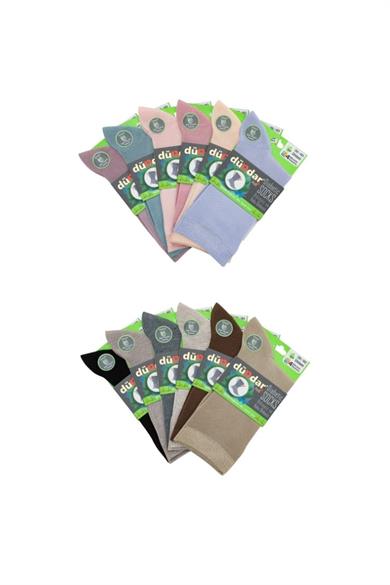 4 Mevsim 12li Kadın Bambu Diyabetik Çorap 36-40