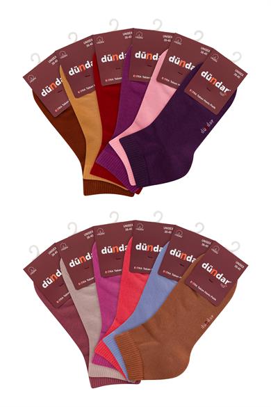 Kışlık 12li Kadın Pamuklu Taban Havlu Soket (Patik) 36-40