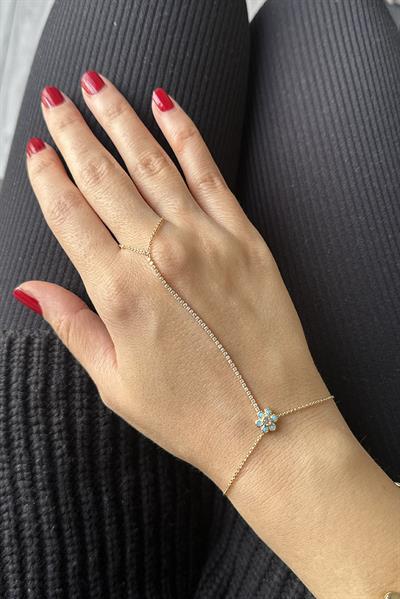 14K Renkli Yonca Şahmaran