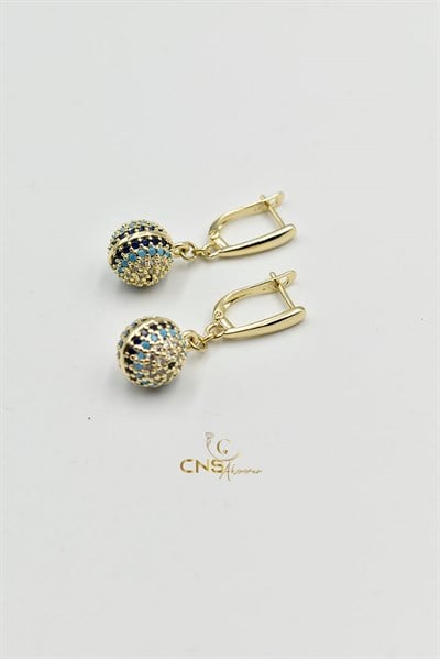 KELEPÇE/BİLEZİK14K Xp Vip Nazar Boncuk Küpe