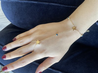 ŞAHMARAN14K Nazar Boncuk Yıldız Model Şahmaran