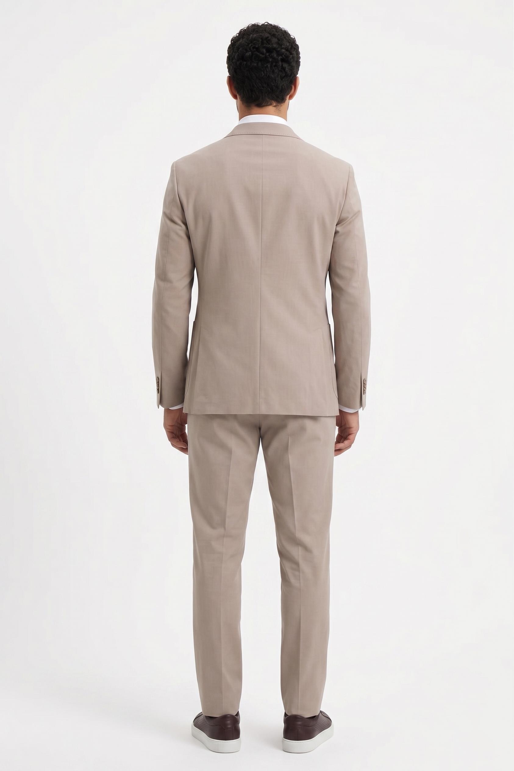 AÇIK BEJ Comfort Fit 6 Drop Takım Elbise