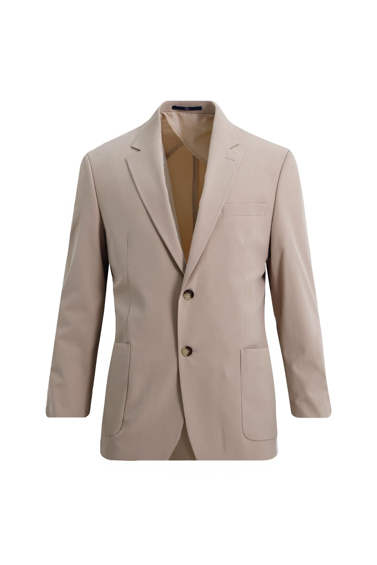 AÇIK BEJ Comfort Fit 6 Drop Takım Elbise
