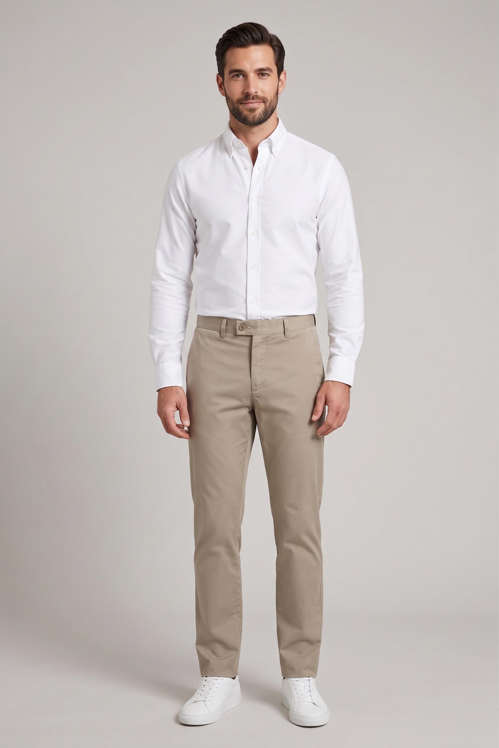 AÇIK BEJ Slim Fit Chino Pantolon