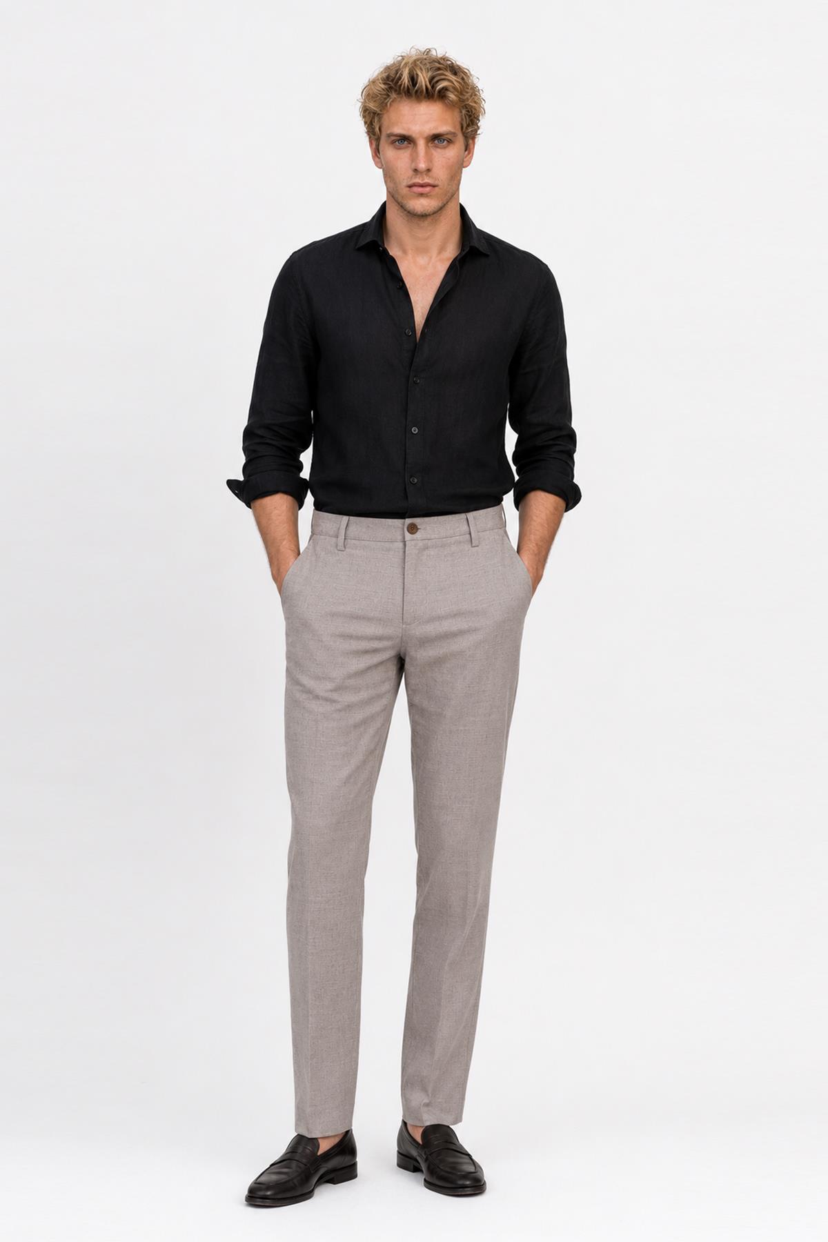 AÇIK GRİ Comfort Fit Jogger Pantolon