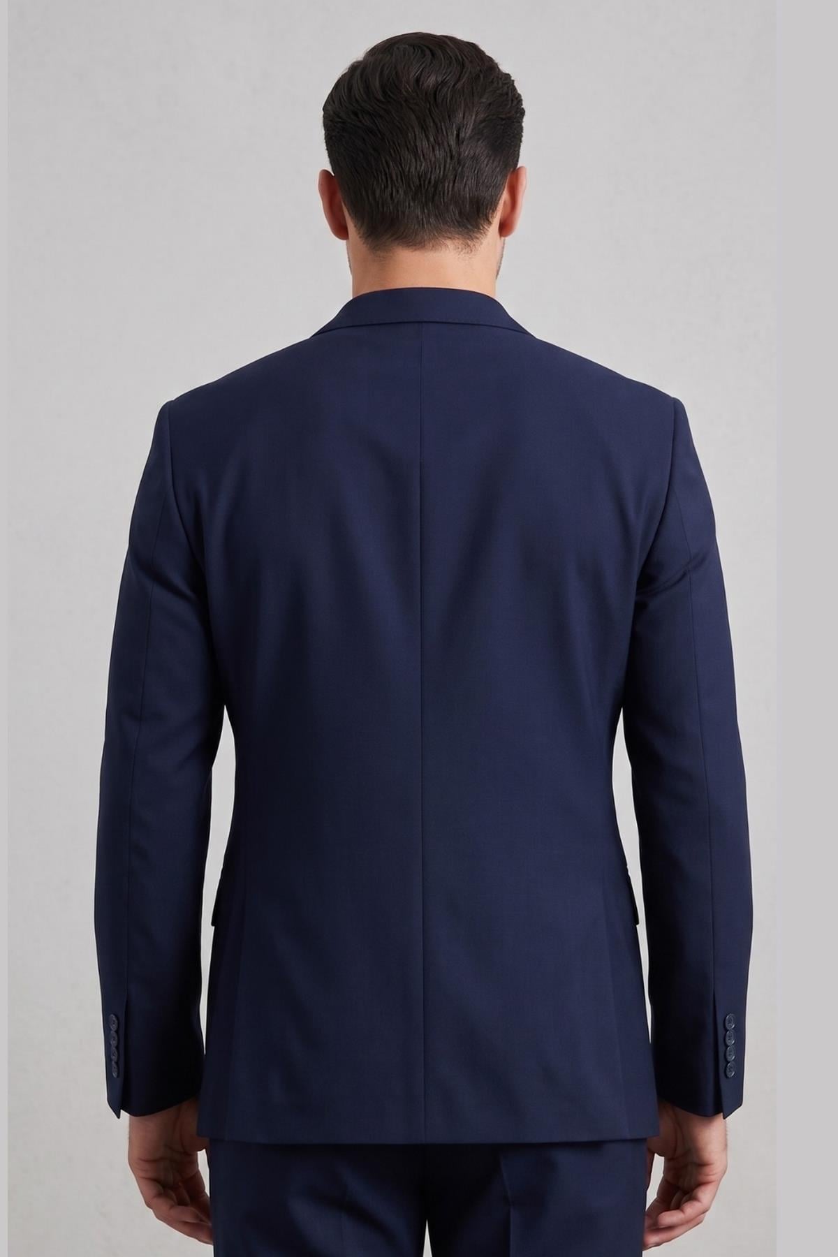 AÇIK LACİVERT Comfort Fit 6 Drop Ceket