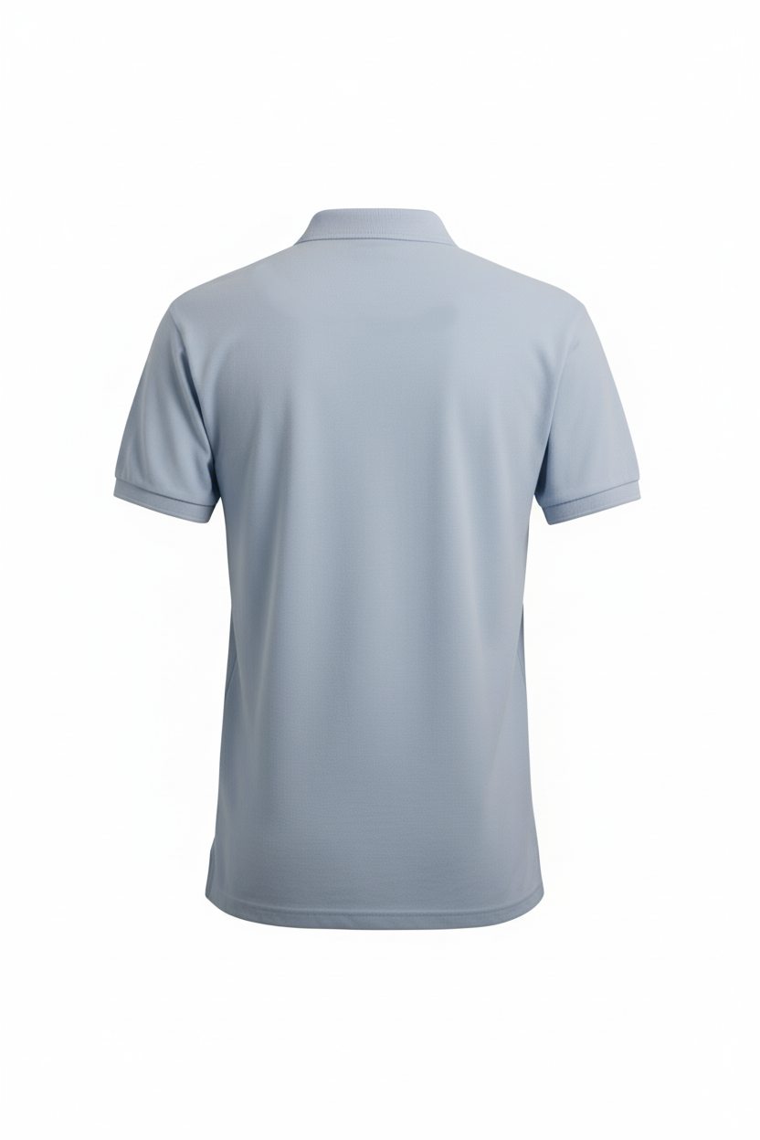 AÇIK MAVİ Comfort Fit Polo Yaka Pike T-Shirt