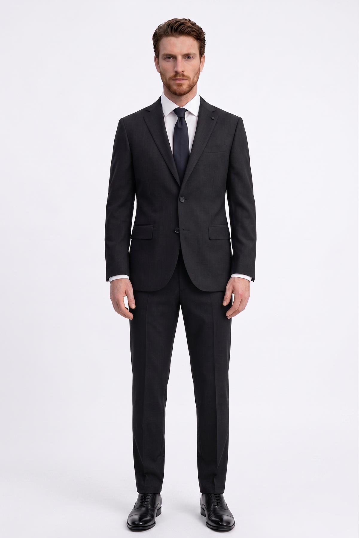 ANTRASİT Comfort Fit 6 Drop Takım Elbise