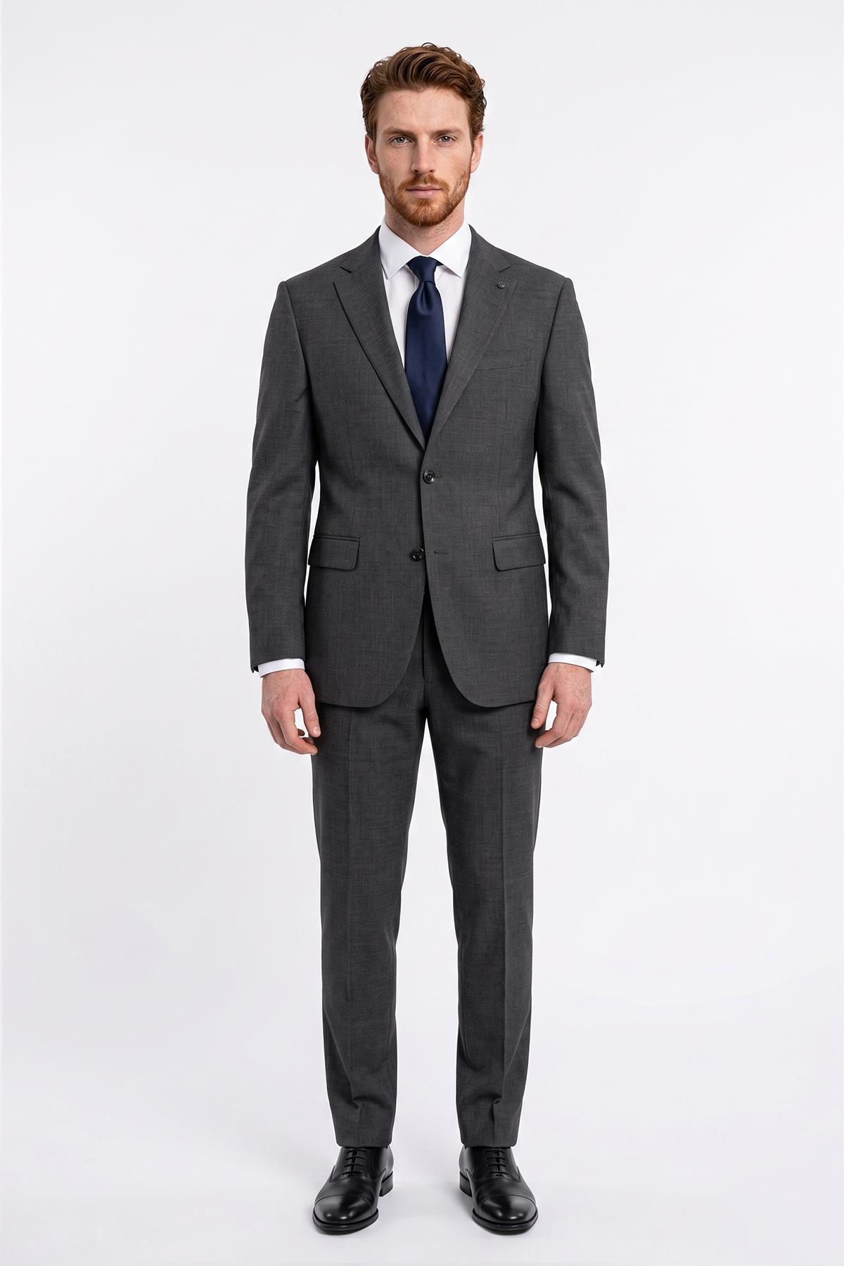 ANTRASİT Comfort Fit 6 Drop Takım Elbise