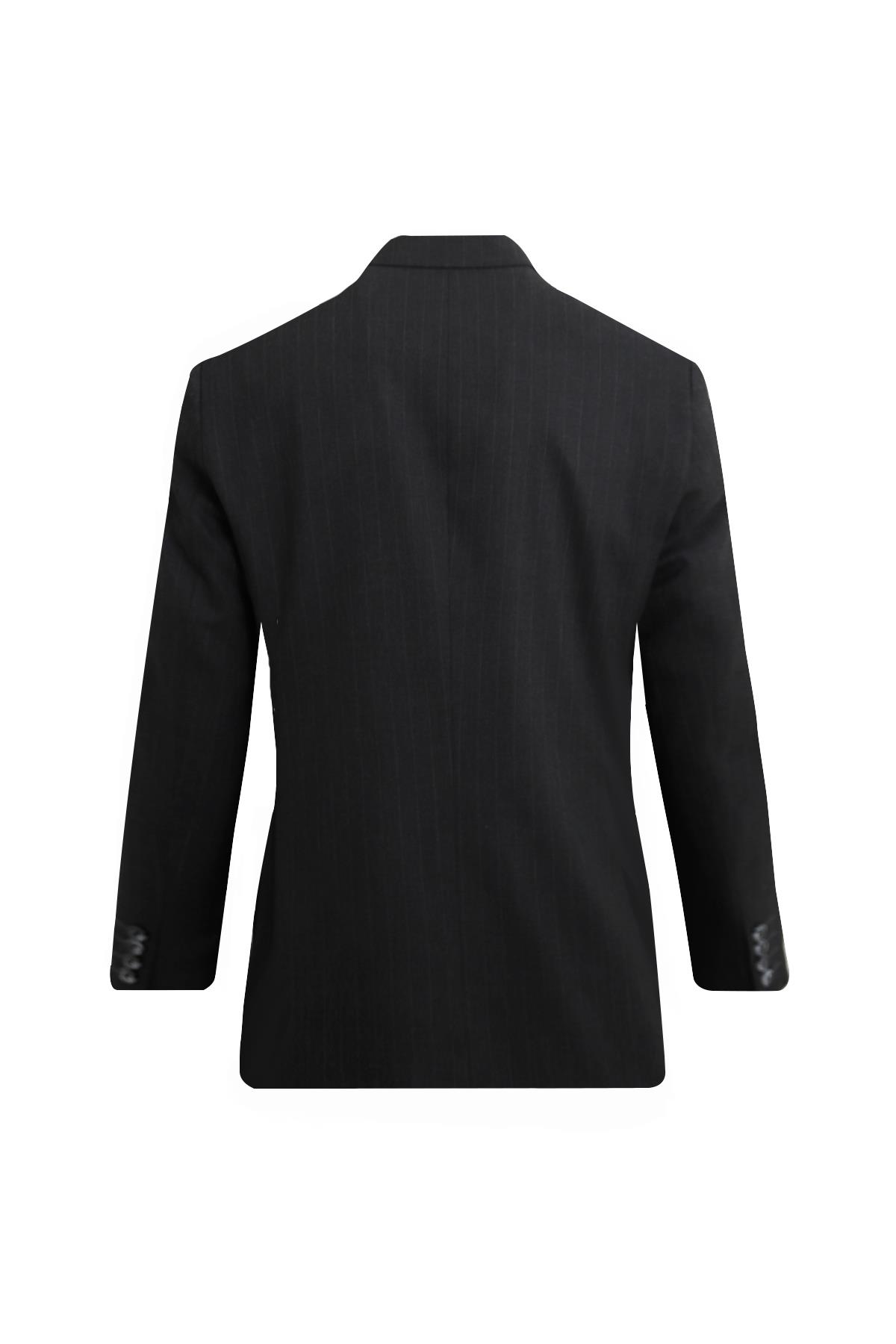 ANTRASİT Comfort Fit , Çizgili Kruvaze Ceket