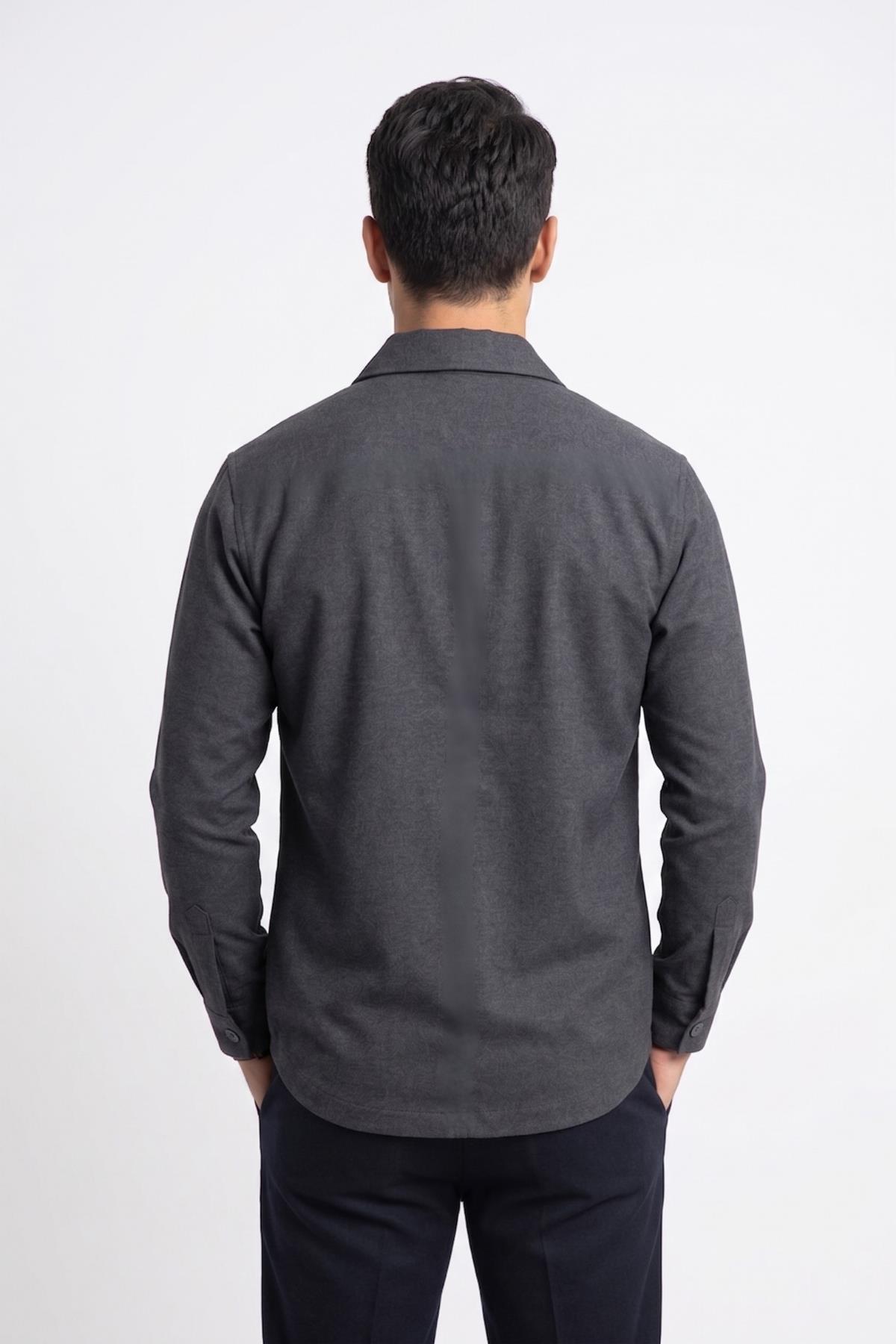 ANTRASİT Comfort Fit Gömlek Ceket