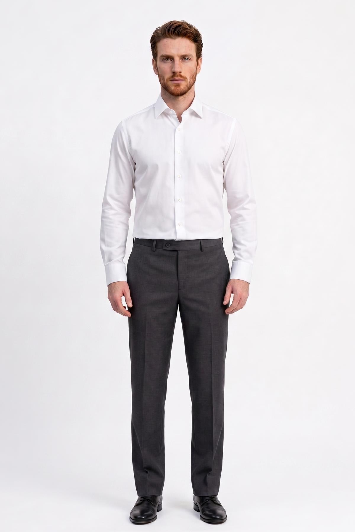 ANTRASİT Comfort Fit Klasik Pantolon