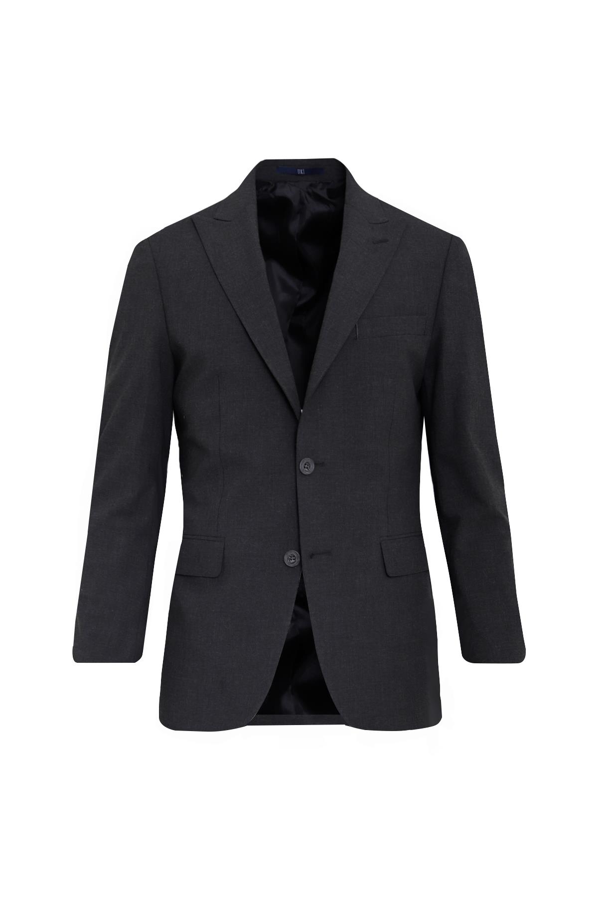 ANTRASİT Sivri Yaka Comfort Fit Klasik Takım Elbise