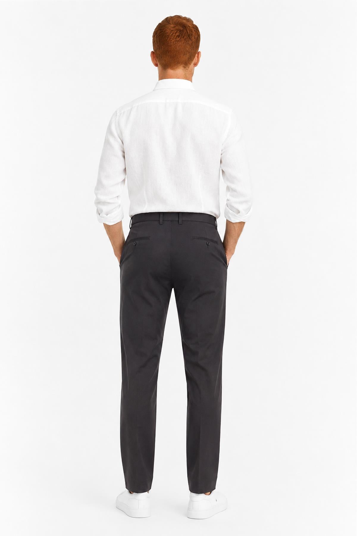ANTRASİT Slim Fit Chino Pantolon