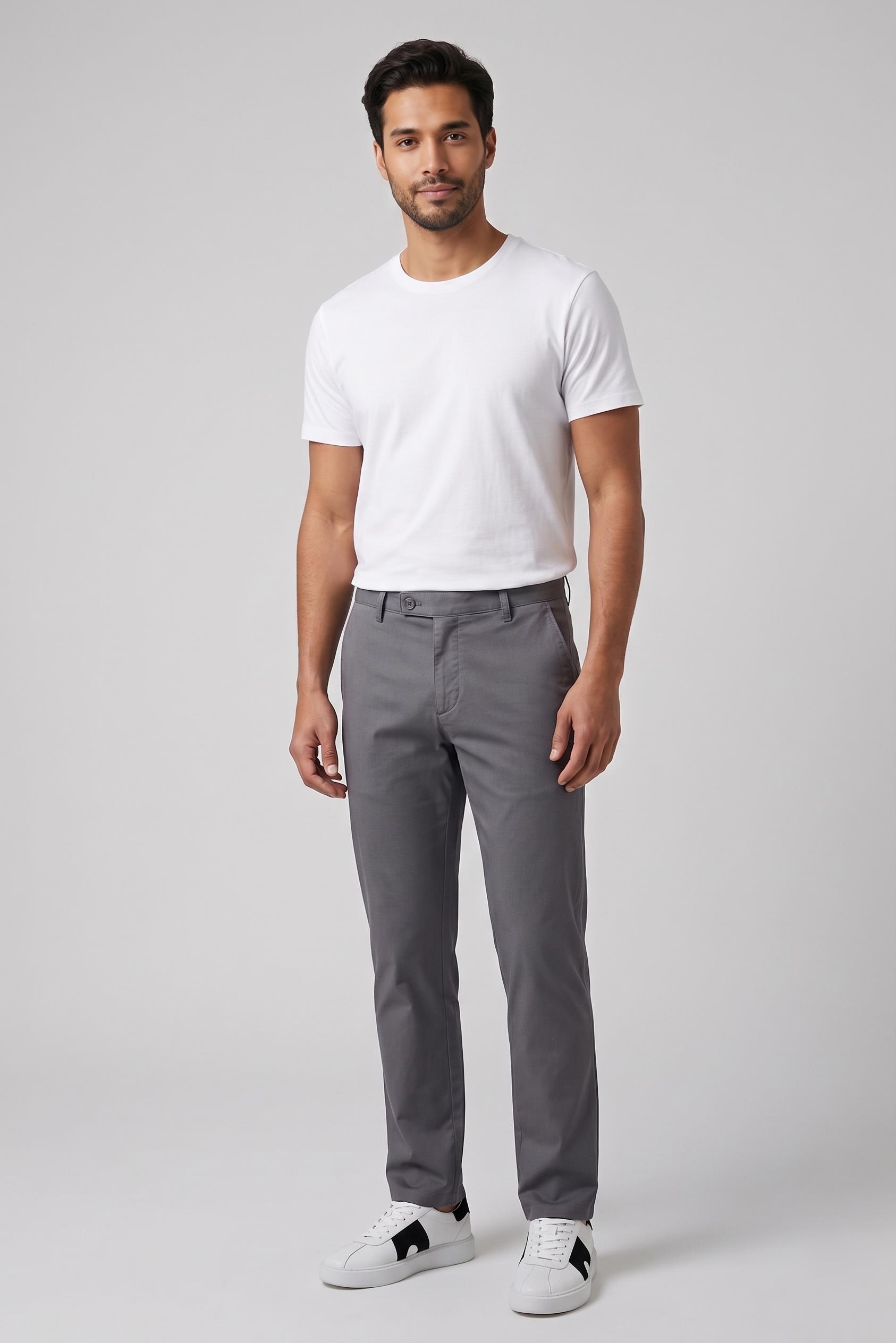 ANTRASİT Slim Fit Chino Pantolon
