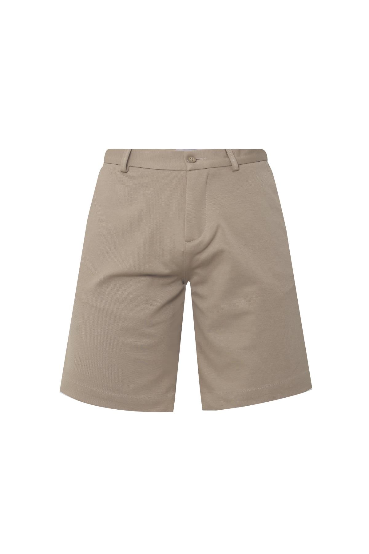 BEJ Comfort Fit Bermuda Şort