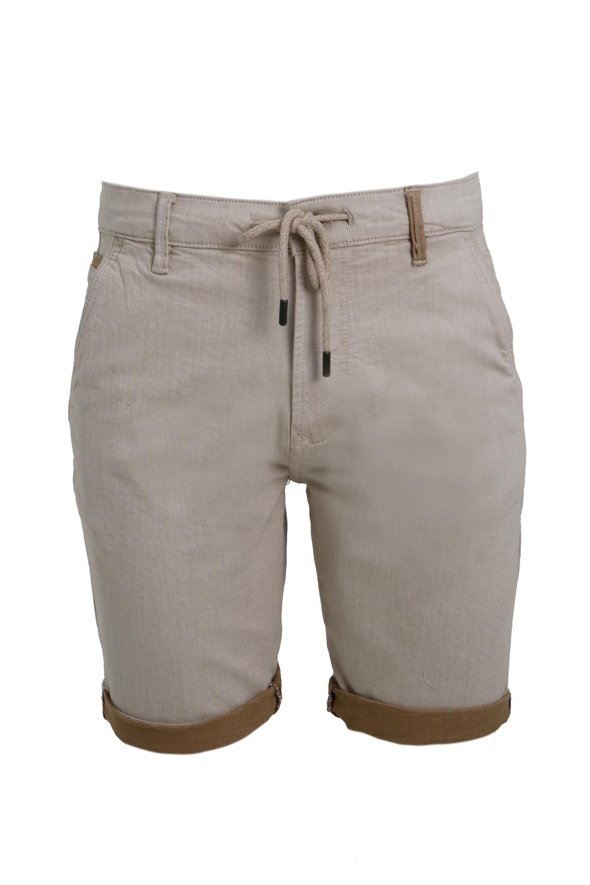 BEJ Comfort Fit Bermuda Şort
