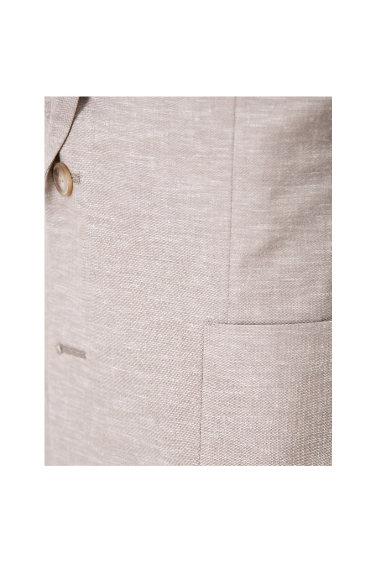 BEJ Comfort Fit Casual Keten Ceket