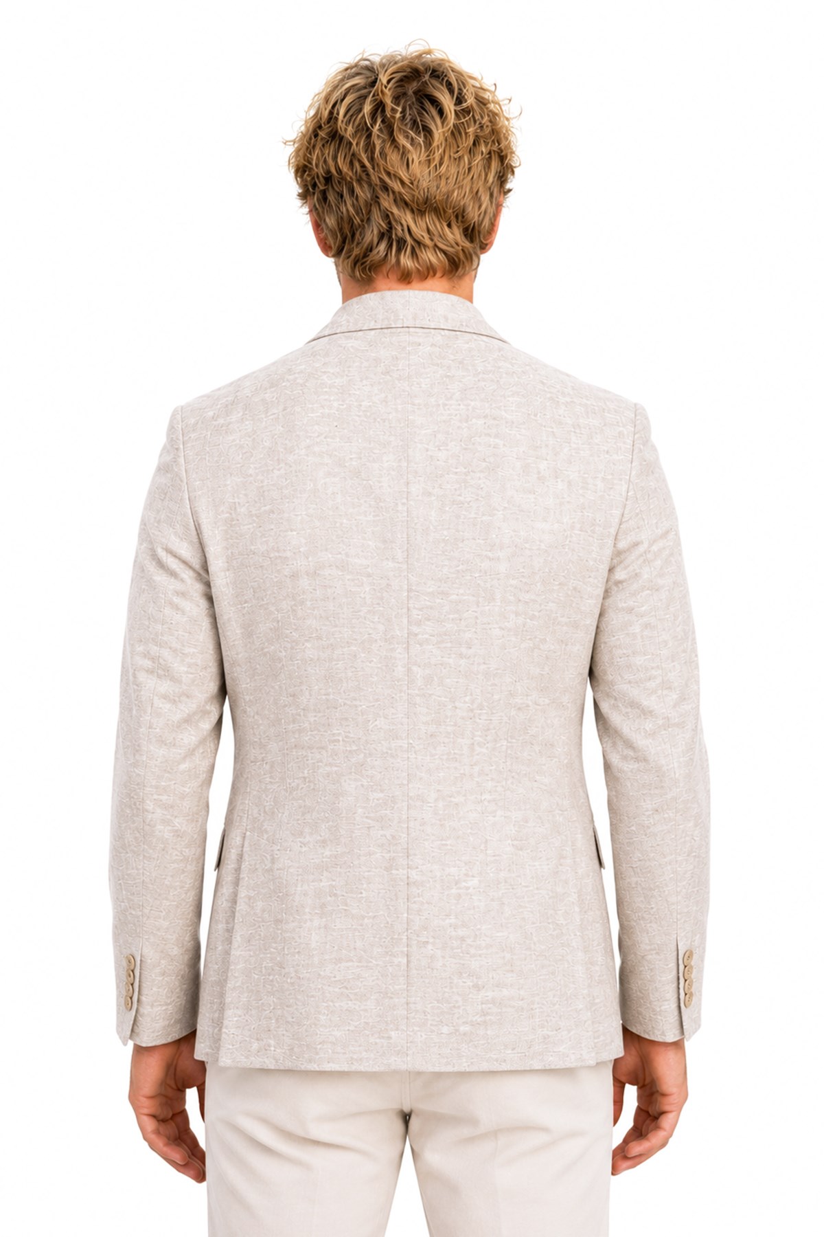 BEJ Comfort Fit Casual Keten Ceket