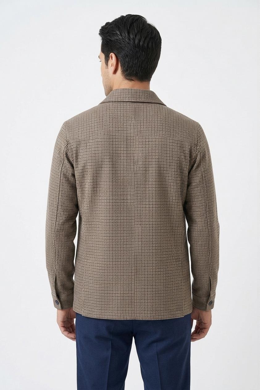 BEJ Comfort Fit Gömlek Ceket