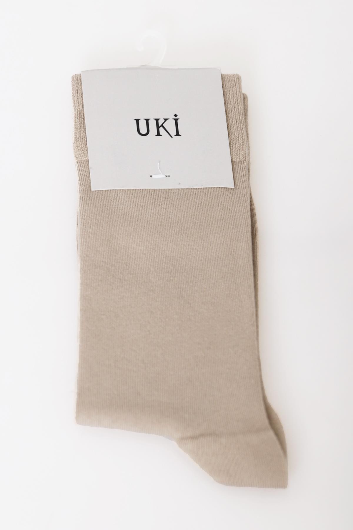 BEJ Tekli Çorap