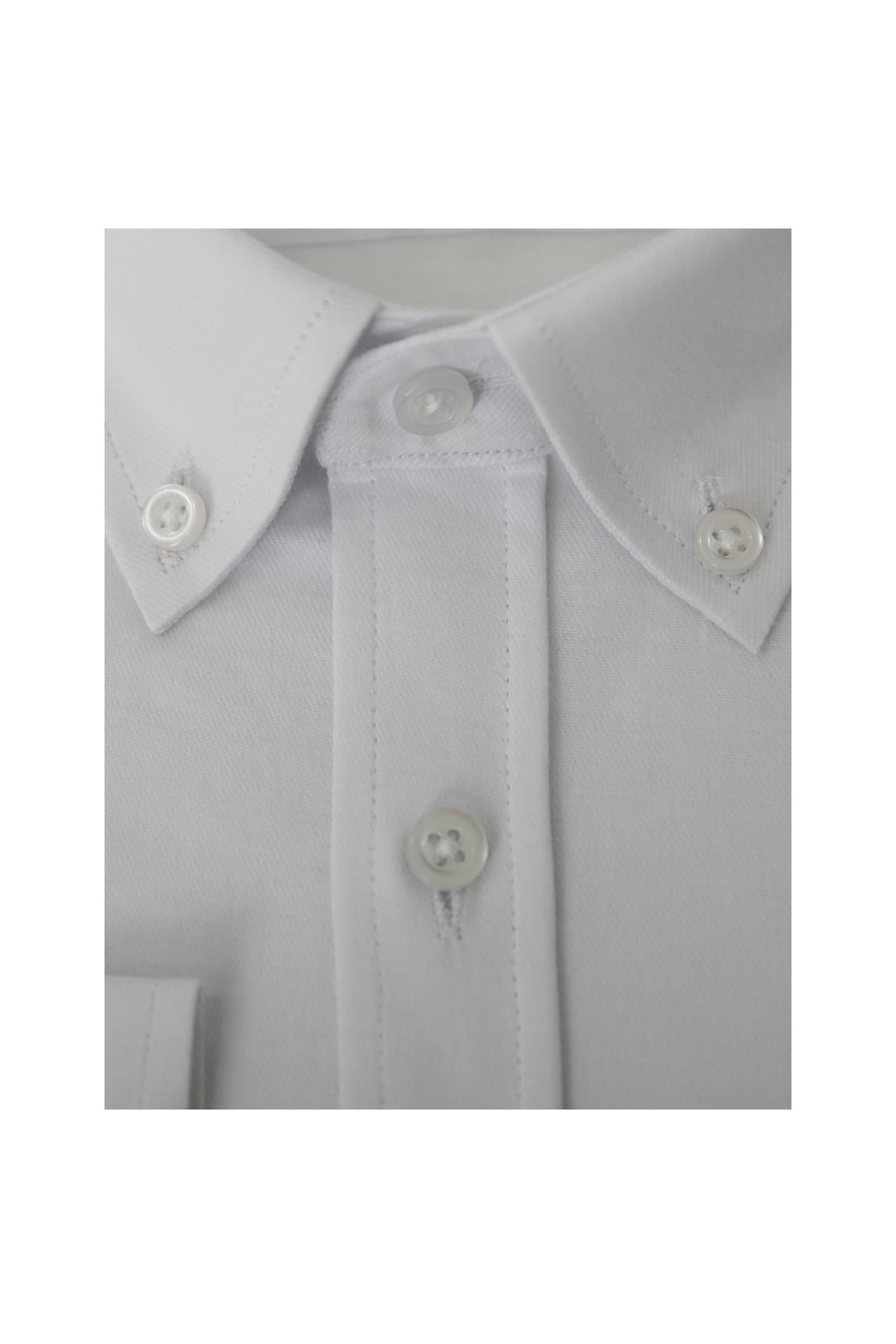 BEYAZ Comfort Fit Gabardin Gömlek