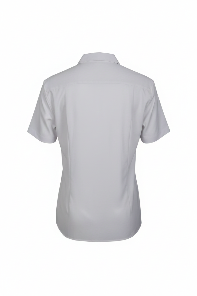 BEYAZ Comfort Fit Kısa Kol Gömlek