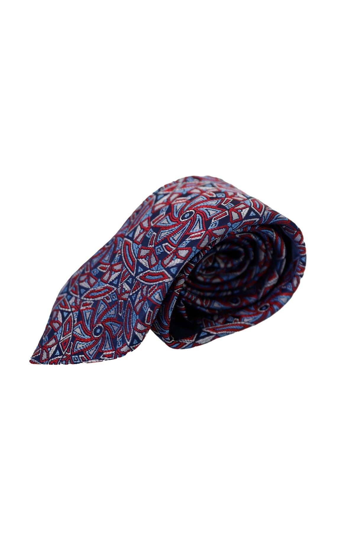 BORDO Desenli Kravat