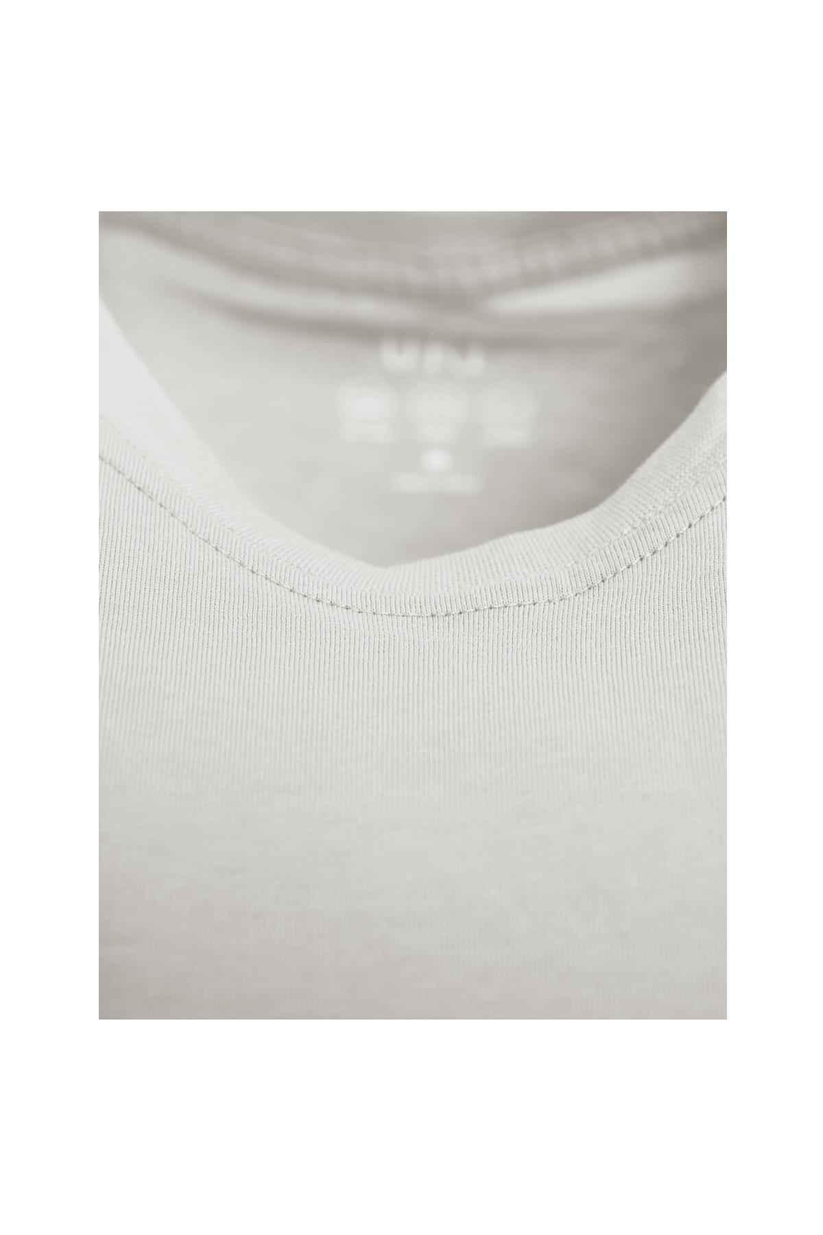 EKRU Comfort Fit Bisiklet Yaka Basic T-Shirt