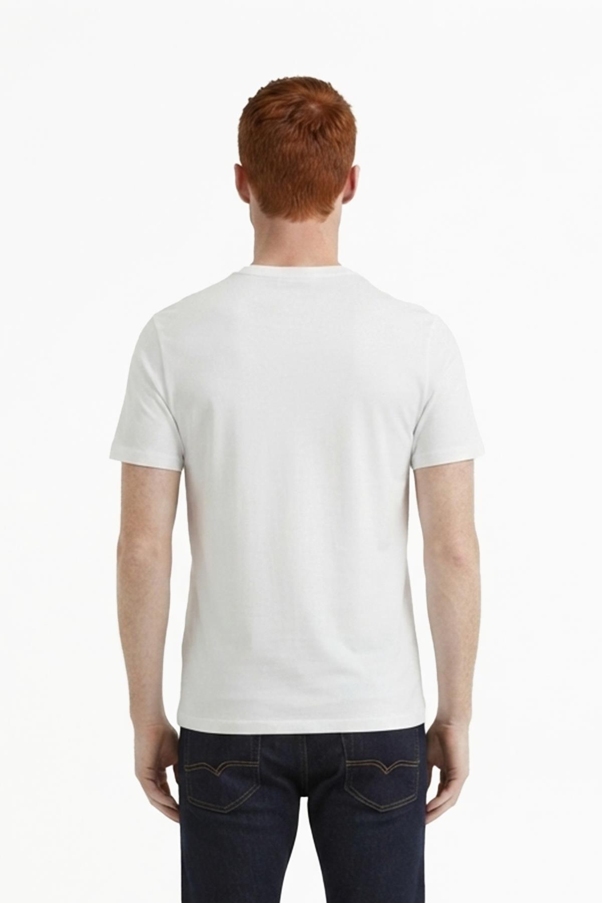 EKRU Comfort Fit Bisiklet Yaka Basic T-Shirt