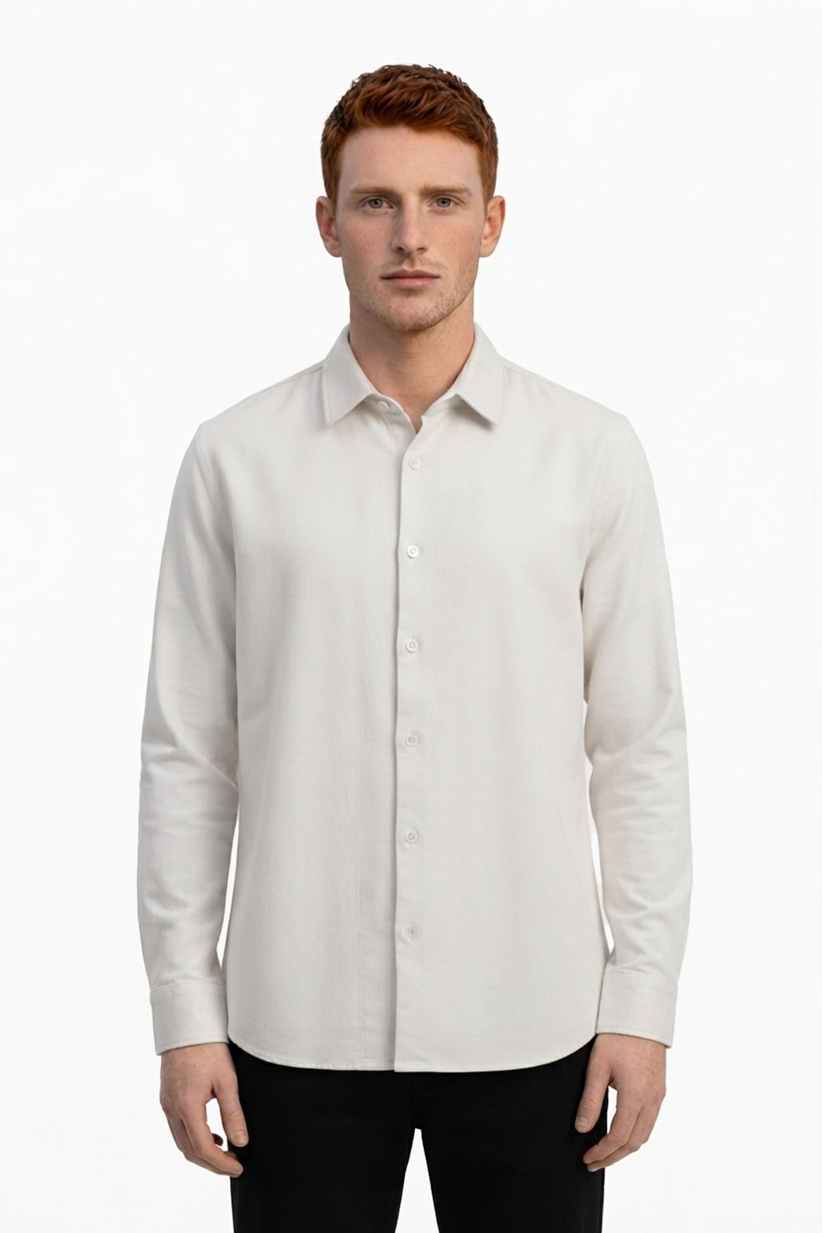 EKRU Comfort Fit Uzun Kol Gömlek