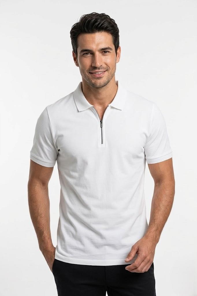 EKRU Polo Yaka Süprem T-shirt