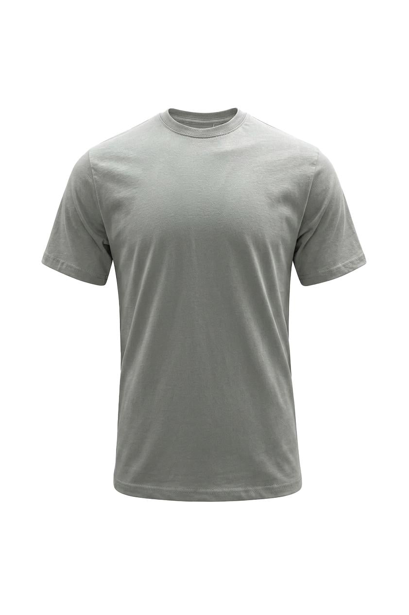 GRİ Bisiklet Yaka Basic T-Shirt