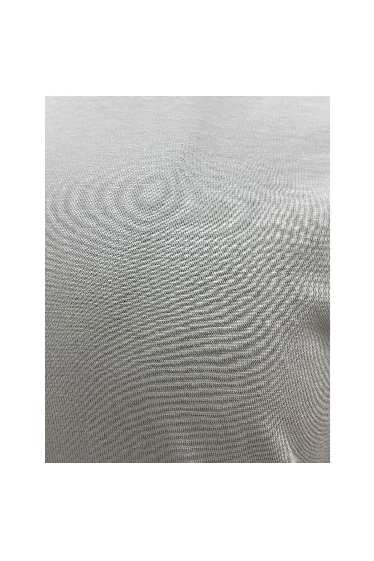 GRİ Bisiklet Yaka Basic T-Shirt