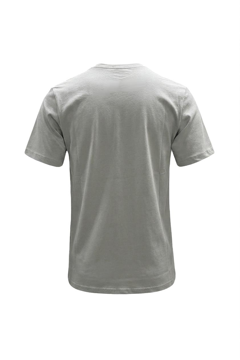 GRİ Bisiklet Yaka Basic T-Shirt