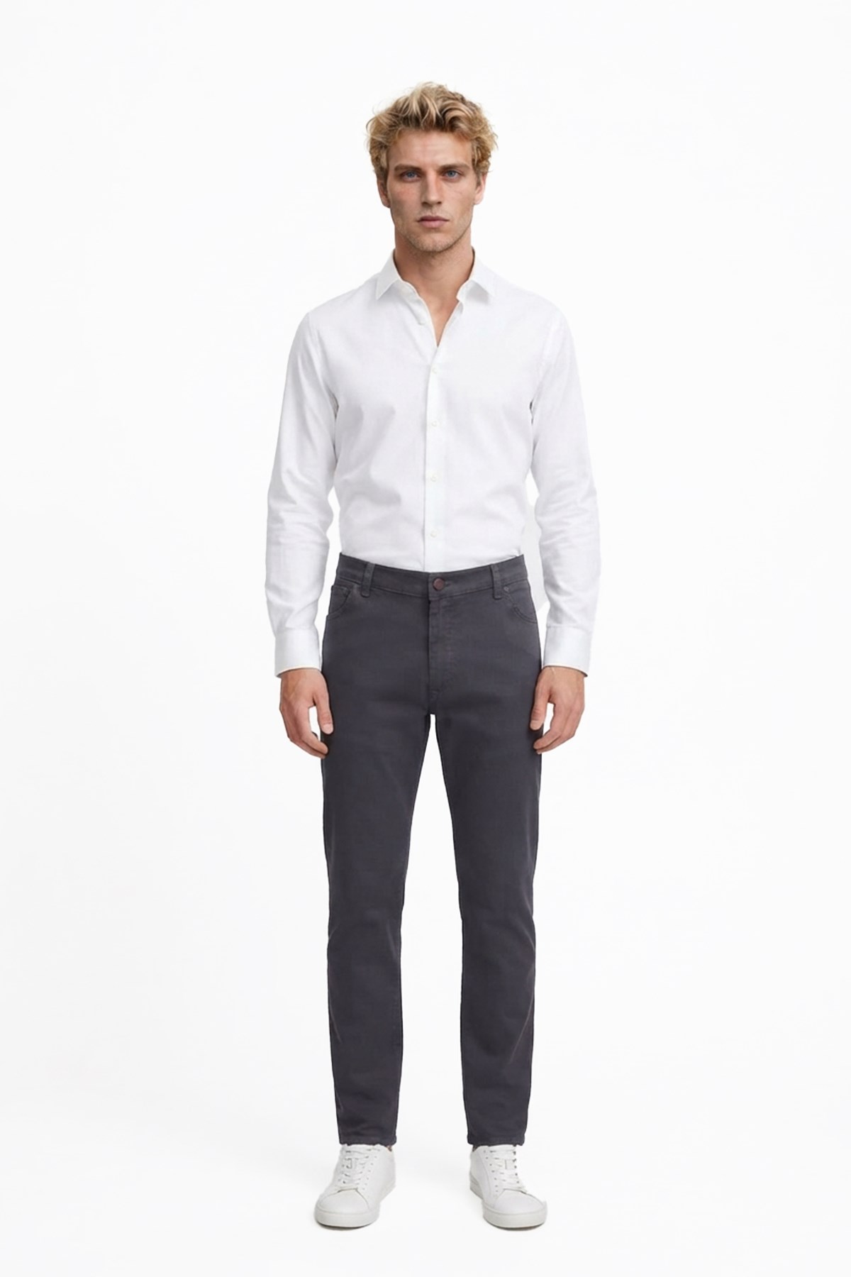 GRİ Comfort Fit 5 Cep Pantolon