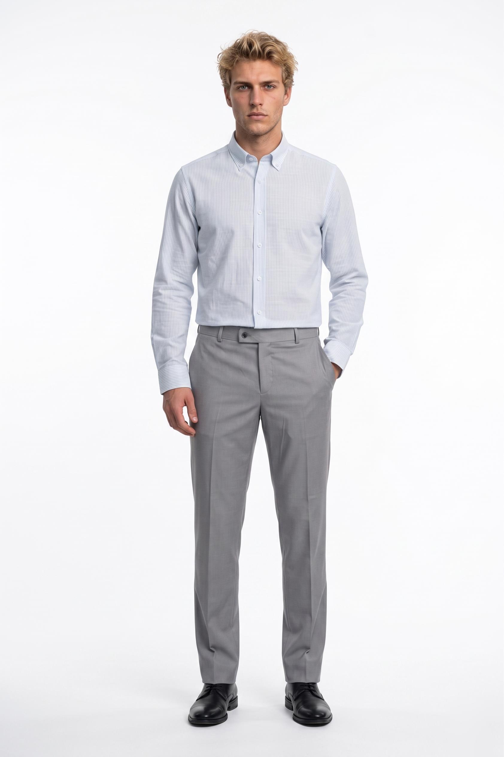 GRİ Comfort Fit Klasik Pantolon