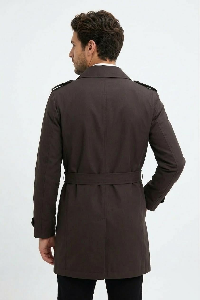 GRİ Comfort Fit Trençkot