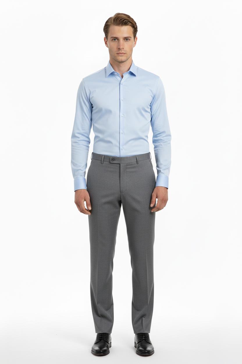 GRİ Comfort Fit Klasik Pantolon