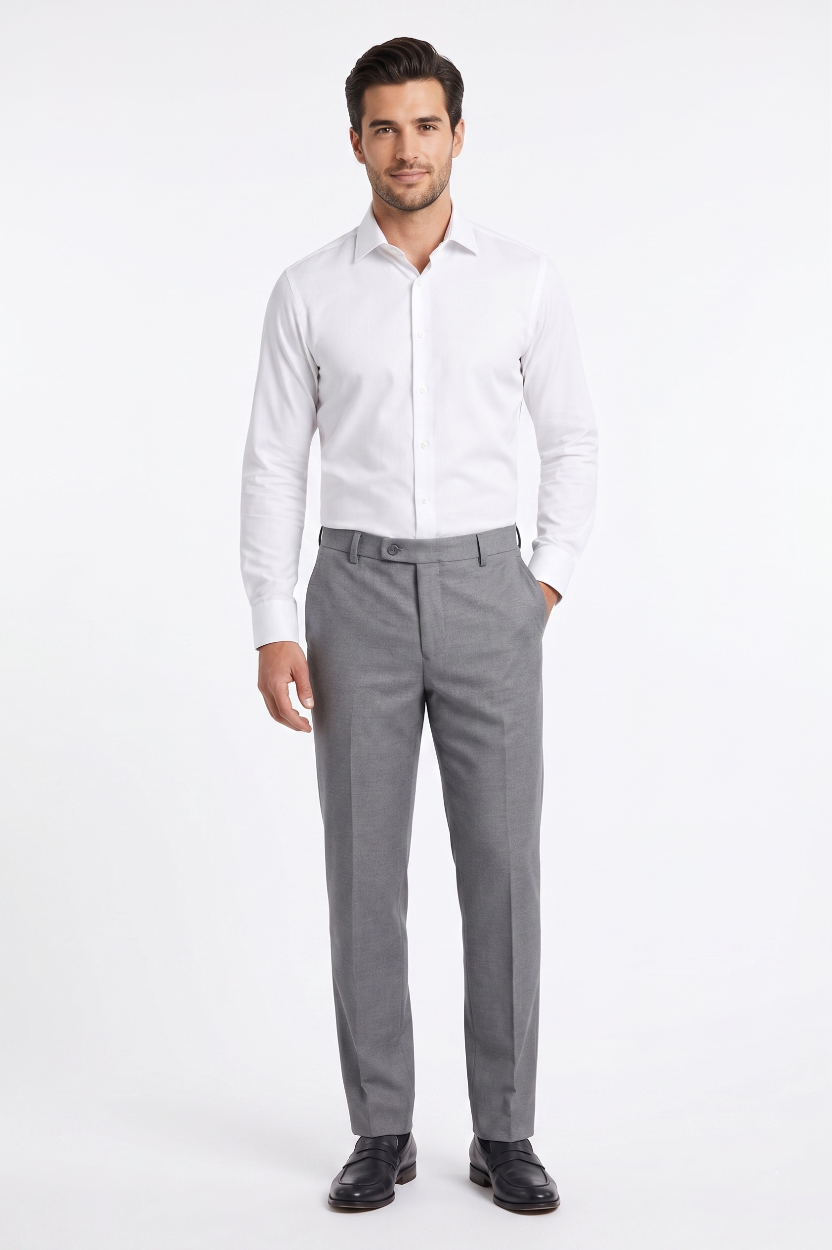 GRİ Comfort Fit Klasik Pantolon