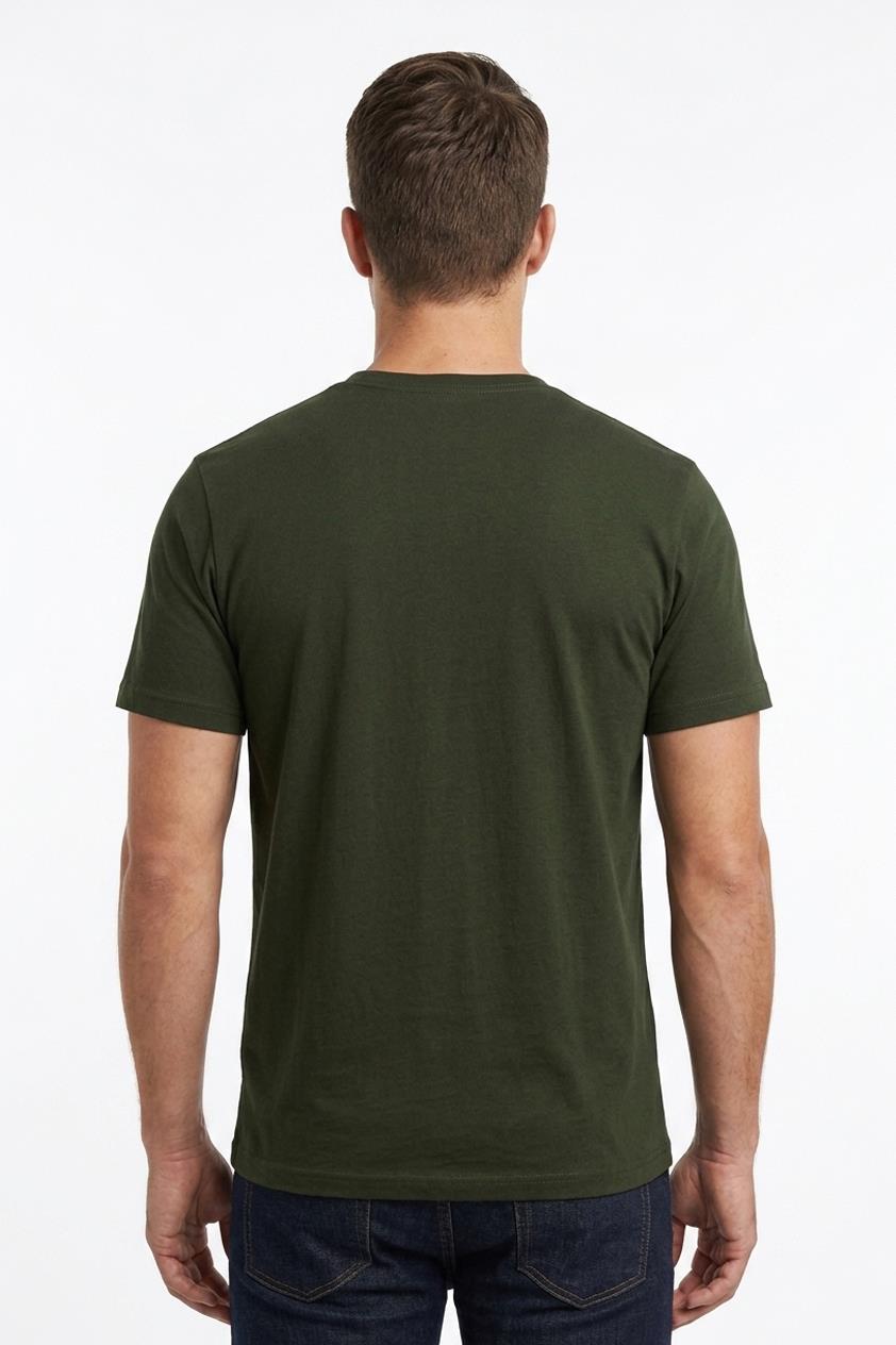 HAKİ Bisiklet Yaka Basic T-Shirt