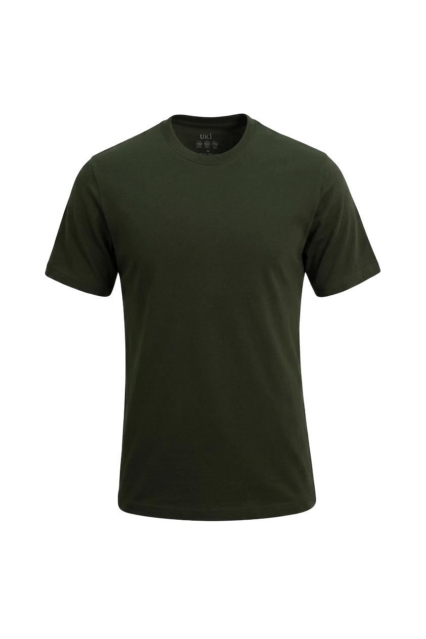 HAKİ Bisiklet Yaka Basic T-Shirt