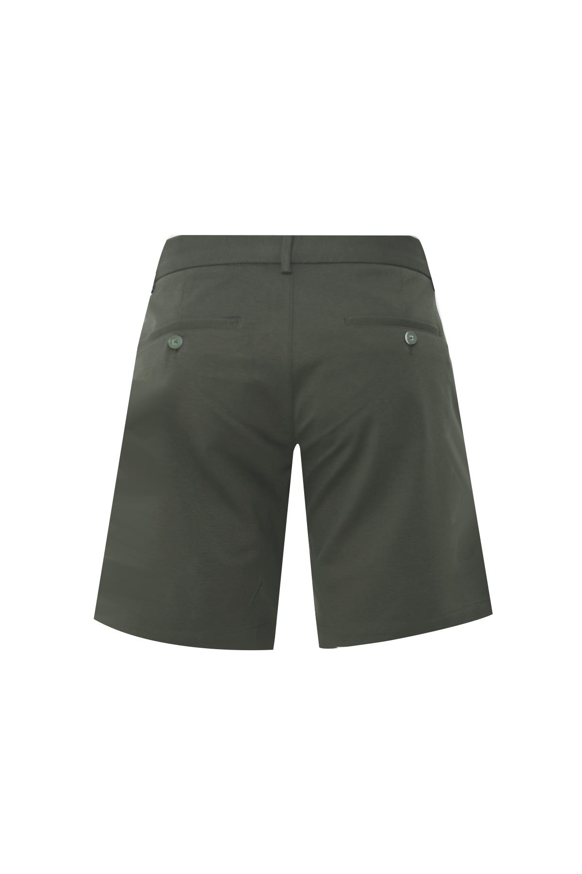 HAKİ Comfort Fit Bermuda Şort