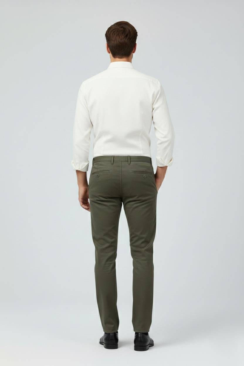 HAKİ Comfort Fit Chino Pantolon